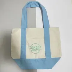TRADER JOE'S ミニパステルキャンバストートバッグ ブルーのサムネイル