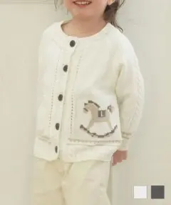 le reve vaniller 木馬柄 カーディガン　 カーディガン