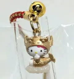 ご当地キティ 名古屋限定 金鯱 しゃちほこ根付ストラップ 2003年