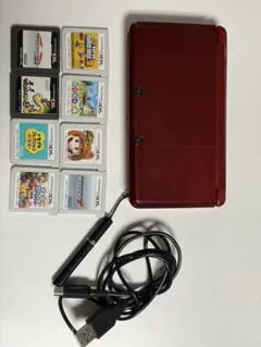 ニンテンドー3DS 本体 レッド ゲームソフト付き