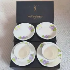 【未使用 】YSL イブサンローラン モーニングセット カップ&ソーサーとお皿