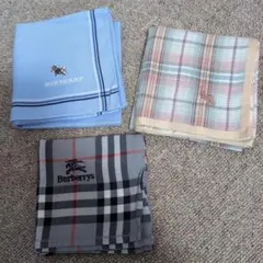 BURBERRY バーバリー　チェック柄ハンカチ　ラルフローレン　3枚セット