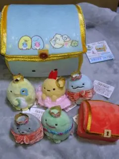 すみっコぐらし ぬいぐるみセット　 もぐらとたからばこ