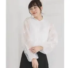 【新品】emsexcite オーガンジー ブラウスのサムネイル