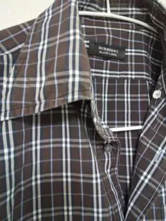 バーバリーブラックレーベル　チェックシャツ