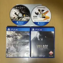 PS4 バイオハザードVILLAGE Z、ゴーストオブツシマ、まとめ売り