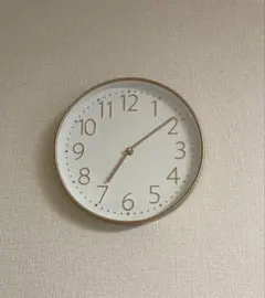 掛時計 直径27cm ピンクゴールド