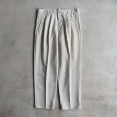 90sDOCKERSドッカーズツータックスラックス アイボリーW34L30リネンのサムネイル