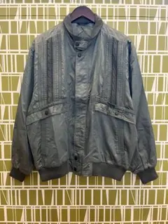 【希少デザイン】DANROAD ヴィンテージ ブルゾン 異素材切替 L グレー