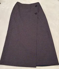 BEAUTY&YOUTH チェック柄ラップスカート S