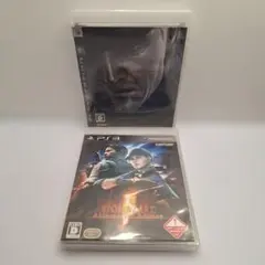 PS3 METAL GEAR SOLID 4 -バイオハザード 5　2本セット