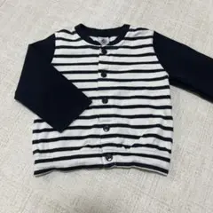PETIT BATEAU ボーダー カーディガン 24m 86cm プチバトー