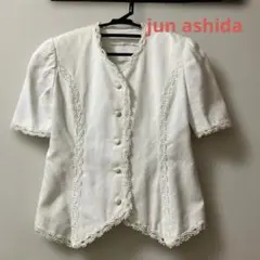 ジュンアシダ　厚手　半袖　ブラウス　ジャケットのサムネイル