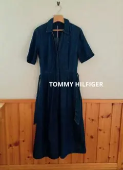 TOMMY HILFIGERトミー・ヒルフィガー デニム半袖シャツワンピース