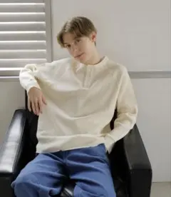 Fruit of the room ヘンリーネック　ロンT ワッフル　サーマル