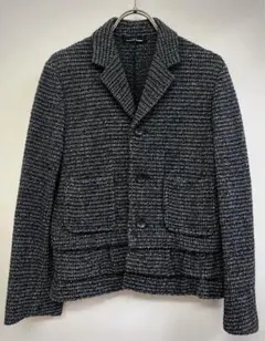 【レア】トリココムデギャルソン　ツイード ジャケット グレー　ラメ　ニット