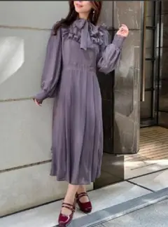 新品未使用♡axes femme♡ラッフルフリルシフォンOP フォーマル