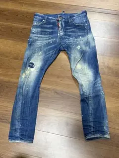 DSQUARED2 ペイント加工 デニムパンツ 42