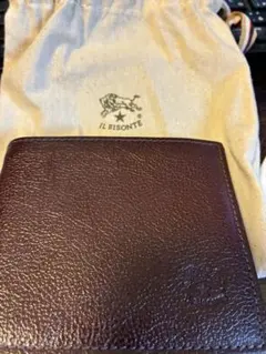 IL BISONTE 二つ折り財布 ダークブラウン