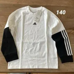 【新品タグ付き】　アディダス　長袖Tシャツ　140