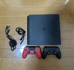 PlayStation 4 本体 赤黒コントローラー付き
