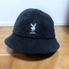 X-girl × Playboy プレイボーイ メトロハット ロゴ刺繍