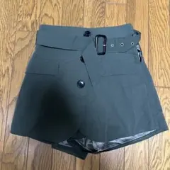 オリーブグリーン ショートパンツ　キュロット Mサイズ