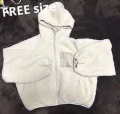 apres jourフード付きボアジャケット！もこもこで暖かい！ボアブルゾン