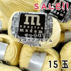 現品限り★訳あり★お目玉★毛糸 リッチモア スペクトルモデムcol.4×15玉