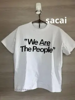 sacai Tシャツ　白　メッセージ　サイズ1のサムネイル
