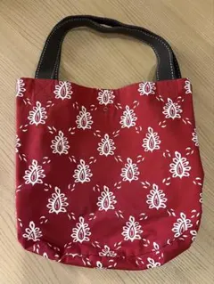 美品】Les Olivades レゾリヴァード トートバッグ 総柄 レッドのサムネイル