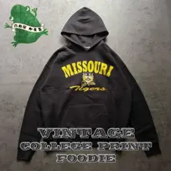 【即日発送・US古着】90s ミズーリ・タイガース　カレッジパーカー　黒　L