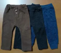 10分丈　パンツ　80　3点セット