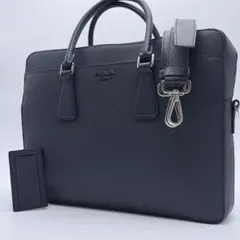 ✨美品✨プラダ ビジネスバッグ 三角ロゴ A4可能 サフィアーノレザー
