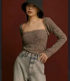 新品タグ付き　スナイデル　ニットガーデ　ビスチェ　ボレロ　カーディガン