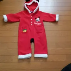 ディズニー ミッキー クリスマス ロンパース なりきりサンタ 80