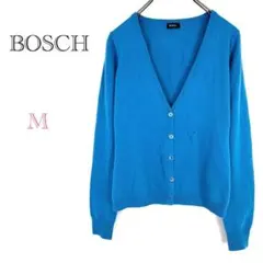 ▼ボッシュ【M】ニットカーディガン カシミヤ100％ Vネック シンプル 冬服のサムネイル