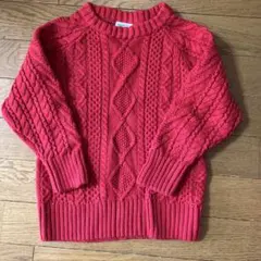 ❌予約済(rio様)BREEZE ケーブルニット セーター 110 赤