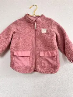 H&M ピンク ボアアウター 90cmのサムネイル