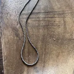 シルバー925 ツイストチェーン メンズネックレス45cm