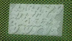 シリコンモールド アルファベットチャーム