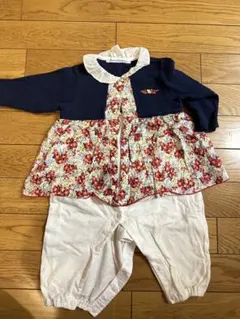 ファミリア　女の子ベビー服　ロンパース　70〜80