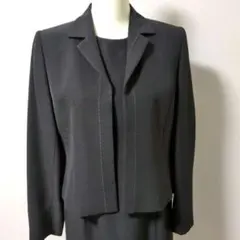 礼服 ブラックフォーマル ワンピーススーツ 13号【中古品】