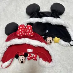 ディズニー　ファンキャップ　ミッキー　ミニー　ペア　レア　帽子　マフラーキャップ