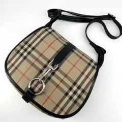 バーバリー　ワンショルダーバッグ　ノバチェック　シャドーホース　ベージュ