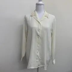 【b0056】ザスコッチハウス 長袖シャツ 白 レース お呼ばれ 綺麗めのサムネイル