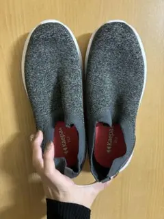 kaepaレディーススリッポン 23.5㎝ グレー