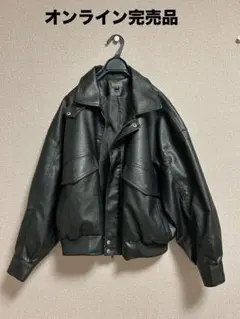 【完売品】CLELヴィンテージデザイン合皮ブルゾン