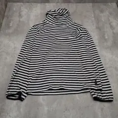 COMME CA ISM ボーダー 長袖Tシャツ 130サイズ　ハイネック