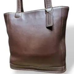 良品　オールドコーチ　トートバッグ　グラブタンレザー　USA製　肩掛け　茶